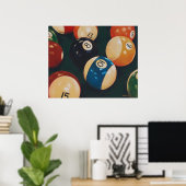 Billiards Poster (Thuiskantoor)