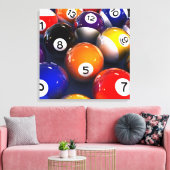 Billiards Premium Wrapped Canvas (Insitu (Woonkamer))