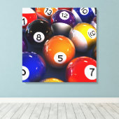 Billiards Premium Wrapped Canvas Afdruk (Insitu (Houten vloer))