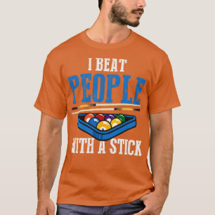 Billiards Puns Pool Player Billiards driehoek Ra T-shirt