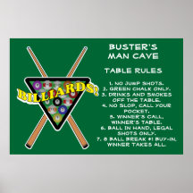 Billiards Rack House Pool Rules