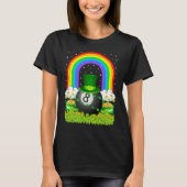 Billiards Rainbow Leprechaun Billiards St Patrick T-shirt (Voorkant)