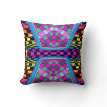 Billiards ReMix Pop Art Geometrix Designer Pillow