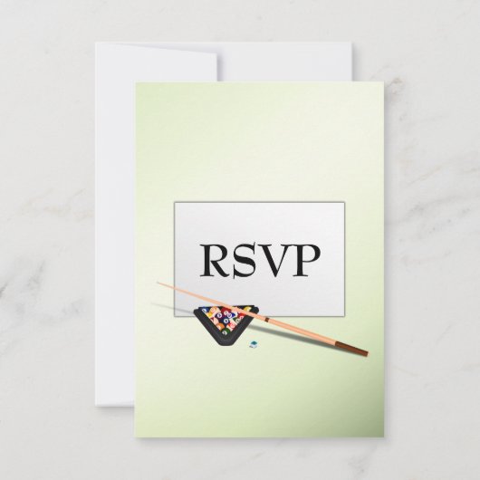 Billiards RSVP met Entree Choice (Achterkant)