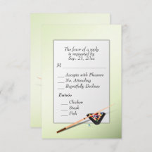 Billiards RSVP met Entree Choice