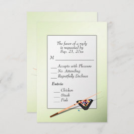 Billiards RSVP met Entree Choice