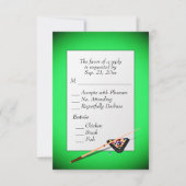 Billiards RSVP met Entree Choice Kaartje (Voorkant)
