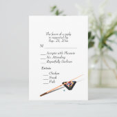 Billiards RSVP met het Wit van de Keuze van Entree (Staand voorkant)