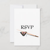 Billiards RSVP met het Wit van de Keuze van Entree Kaartje (Achterkant)