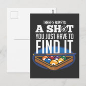 Billiards Shot Quote Pool Player Humor Briefkaart (Voorkant / Achterkant)