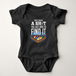 Billiards Shot Quote Pool Player Humor Romper