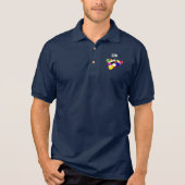 Billiards sjabloon polo shirt, klaar om aan te pas (Voorkant)