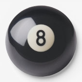 Billiards Snooker 8-Ball-Borden Papieren Bordje (Voorkant)