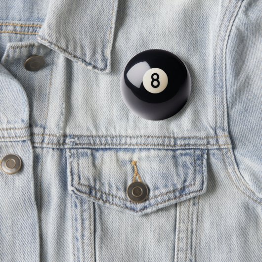 Billiards Snooker 8-Ball Button (In situ)