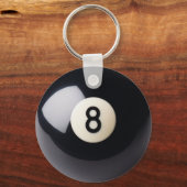 Billiards Snooker 8-Ball Sleutelhanger (Voorkant)