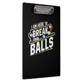 Billiards Snooker Is Here To Break Your Balls Klembord (Rechts)