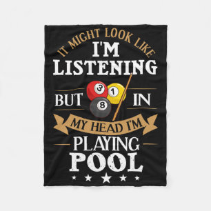 Billiards Snooker Pool Game Player Sportwedstrijd Fleece Deken