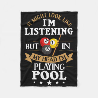 Billiards Snooker Pool Game Player Sportwedstrijd Fleece Deken