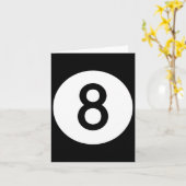 Billiards Snooker Pool Game Player Sportwedstrijd Kaart (Gele Bloem)