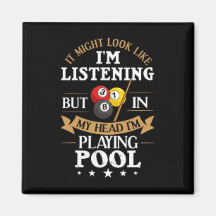 Billiards Snooker Pool Game Player Sportwedstrijd Magneet