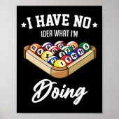 Billiards Snooker Pool Game Player Sportwedstrijd Poster (Voorkant)