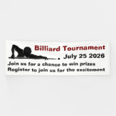 Billiards Snooker Tournament Promotional Banner (Horizontaal)