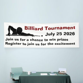 Billiards Snooker Tournament Promotional Banner