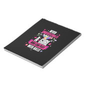 Billiards speler dit meisje kan poolmiljarden spel notitieblok (Linkerzijde)