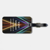 Billiards Sport ball and cue Personalize with Name Bagagelabel (Achterkant horizontaal)