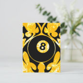 billiards, stammen. briefkaart (Staand voorkant)