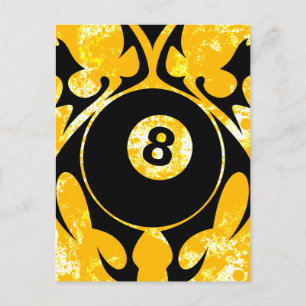 billiards, stammen. briefkaart
