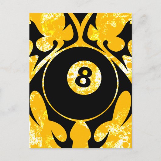 billiards, stammen. briefkaart (Voorkant)