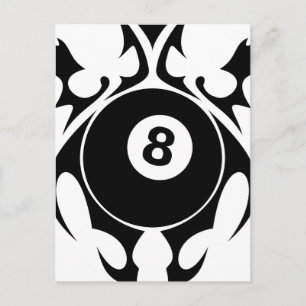 billiards, stammen. briefkaart