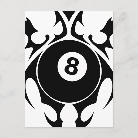 billiards, stammen. briefkaart (Voorkant)