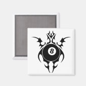 billiards, stammen. magneet (Voorkant / Achterkant)