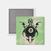 billiards, stammen. magneet (Voorkant / Achterkant)