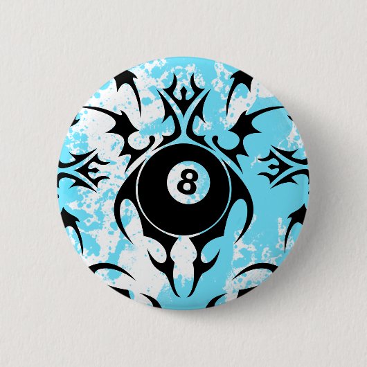 billiards, stammen. ronde button 5,7 cm (Voorkant)