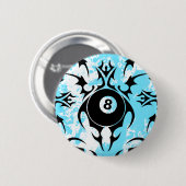 billiards, stammen. ronde button 5,7 cm (Voorkant /achterkant)
