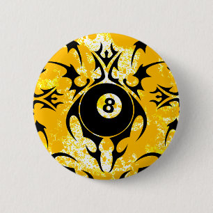 billiards, stammen. ronde button 5,7 cm