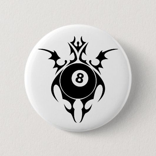 billiards, stammen. ronde button 5,7 cm (Voorkant)