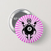 billiards, stammen. ronde button 5,7 cm (Voorkant /achterkant)