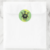 billiards, stammen. ronde sticker (Tas)