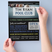 Billiards Table, Pool, Snooker Club Adverteren Flyer (Hand)