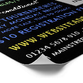 Billiards Table, Pool, Snooker Club Adverteren Poster (Hoek)