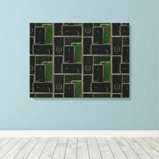 Billiards Table Pool Table Pool Sharks Canvas Afdruk (Insitu (Houten vloer))