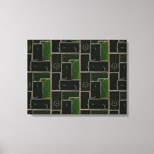 Billiards Table Pool Table Pool Sharks Canvas Afdruk (Voorkant)