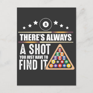 Billiards Team Pool Player Gift for Snooker Fans Briefkaart