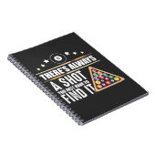 Billiards Team Pool Player Gift for Snooker Fans Notitieboek (Rechterzijde)