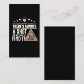 Billiards Team Pool Player Gift for Snooker Fans Visitekaartje (Voorkant / Achterkant)