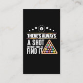 Billiards Team Pool Player Gift for Snooker Fans Visitekaartje (Voorkant)